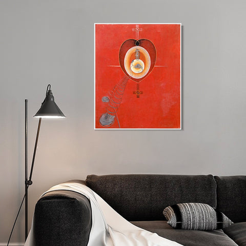 INVIN ART Framed Canvas Giclee Print Series#010 by Hilma Af Klint Wall Art Living Room Home Office Decorations