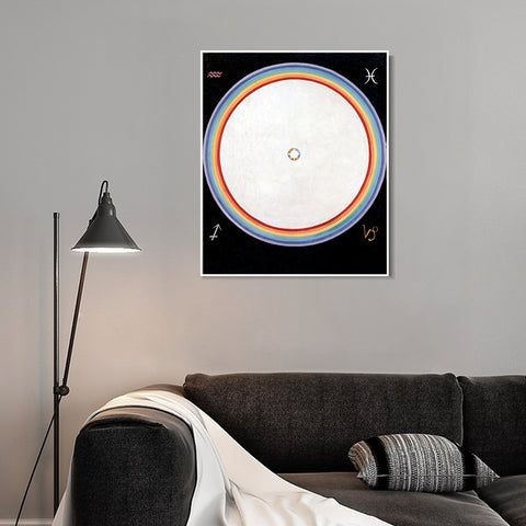 INVIN ART Framed Canvas Giclee Print Series#012 by Hilma Af Klint Wall Art Living Room Home Office Decorations