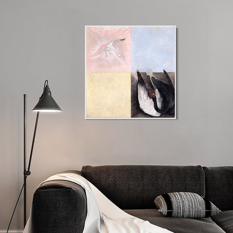 INVIN ART Framed Canvas Giclee Print Series#013 by Hilma Af Klint Wall Art Living Room Home Office Decorations
