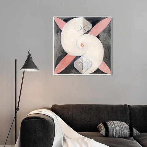 INVIN ART Framed Canvas Giclee Print Series#018 by Hilma Af Klint Wall Art Living Room Home Office Decorations