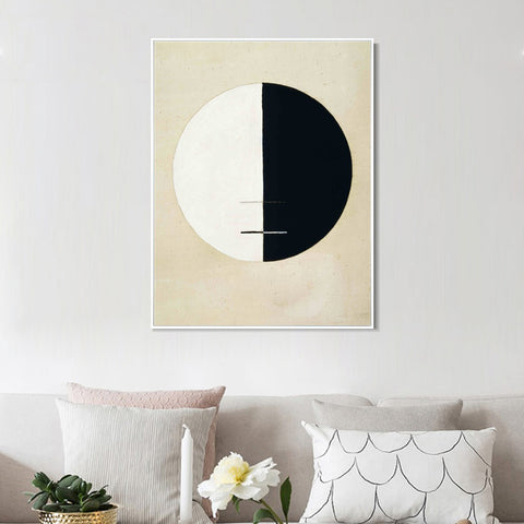 INVIN ART Framed Canvas Buddha's Standpoint Earthly Life by Hilma Af Klint Wall Art Living Room Home Office Decorations