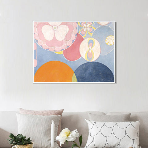 INVIN ART Framed Canvas Series#38 by Hilma Af Klint Wall Art Living Room Home Office Decorations