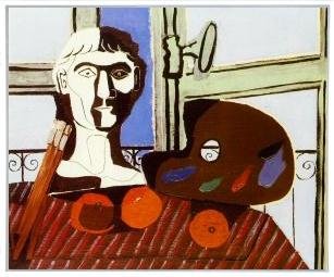 Combo Painting 2 Pieces by Pablo Picasso INVIN ART Framed Canvas Giclee Print Art Wall Art Series #16