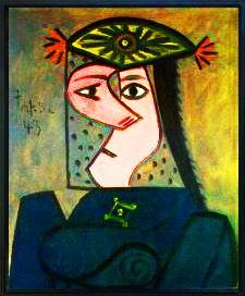 Combo Painting 2 Pieces by Pablo Picasso INVIN ART Framed Canvas Giclee Print Art Wall Art Series #58