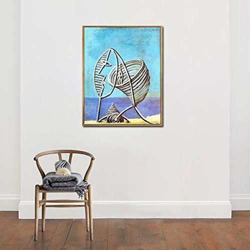 Framed Canvas-Abstract Painting Portrait of Young Girl by Pablo Picasso