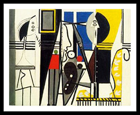 Frand Stretch Canvas Painter And Model,1928 by Pablo Picasso Wall Art