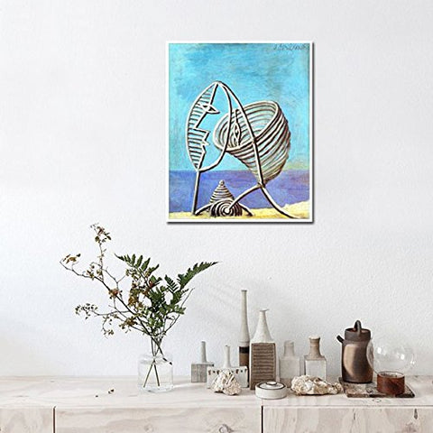 Framed Canvas-Abstract Painting Portrait of Young Girl by Pablo Picasso