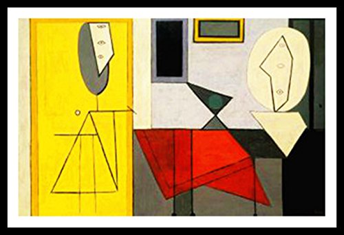 Framed Stretch Canvas The Studio by Pablo Picasso Wall Art