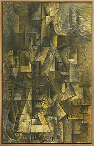Framed Canvas-Ma Jolie,1912 by Pablo Picasso Wall Art