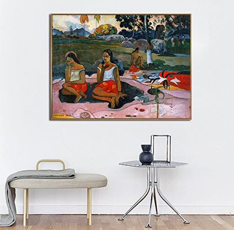 Framed Canvas-Sacred Spring,Sweet Dreams by Paul Gauguin Wall Art Home Decor
