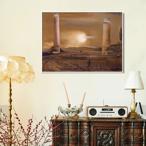 INVIN ART Framed Canvas Series#082 by Salvador Dal Wall Art Living Room Home Office Decorations