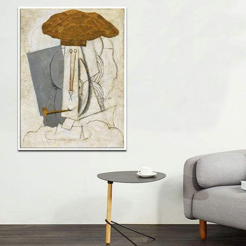 Framed Canvas-Student With A Pipe,1914 by Pablo Picasso Wall Art