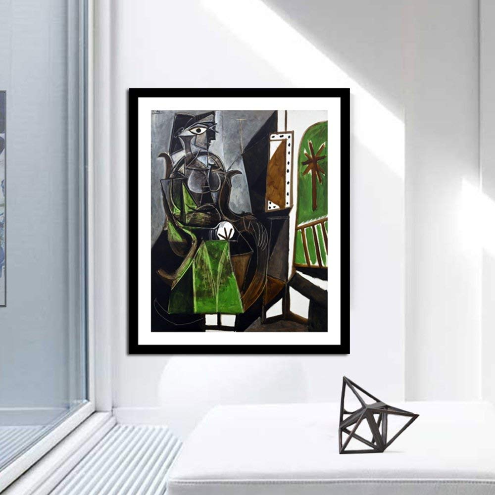 Framed Canvas-Woman By A Window,1952 by Pablo Picasso Wall Art