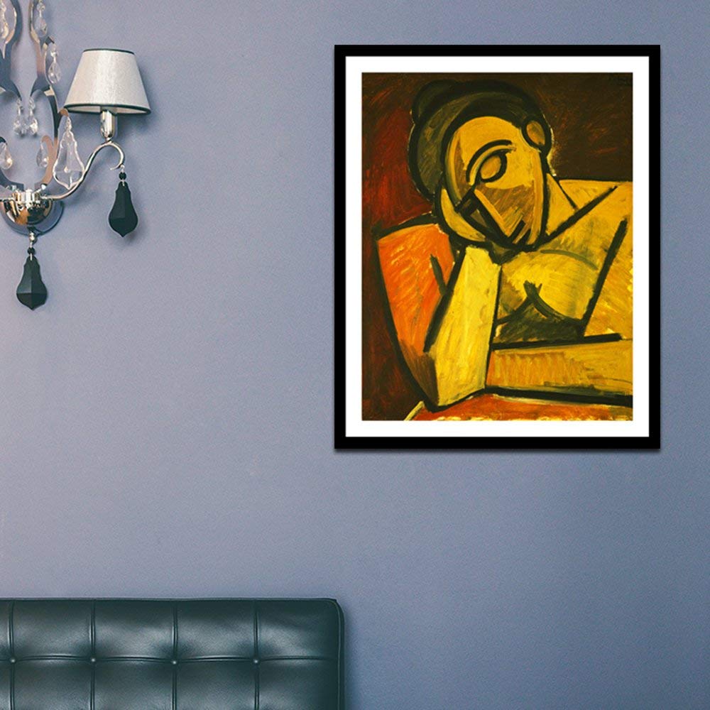 Framed Canvas-Repose,1908 by Pablo Picasso Wall Art