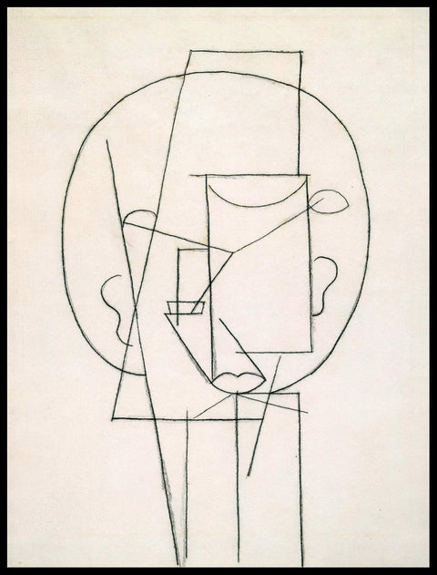 Framed Stretch Canvas Head 1913 by Pablo Picasso Wall Art