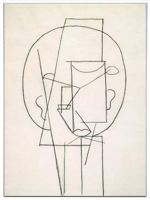 Framed Stretch Canvas Head 1913 by Pablo Picasso Wall Art