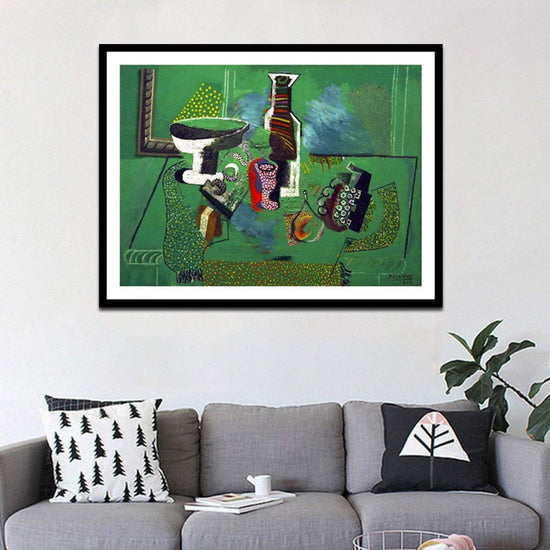 Framed Canvas-Green Still Life,1914 by Pablo Picasso Wall Art