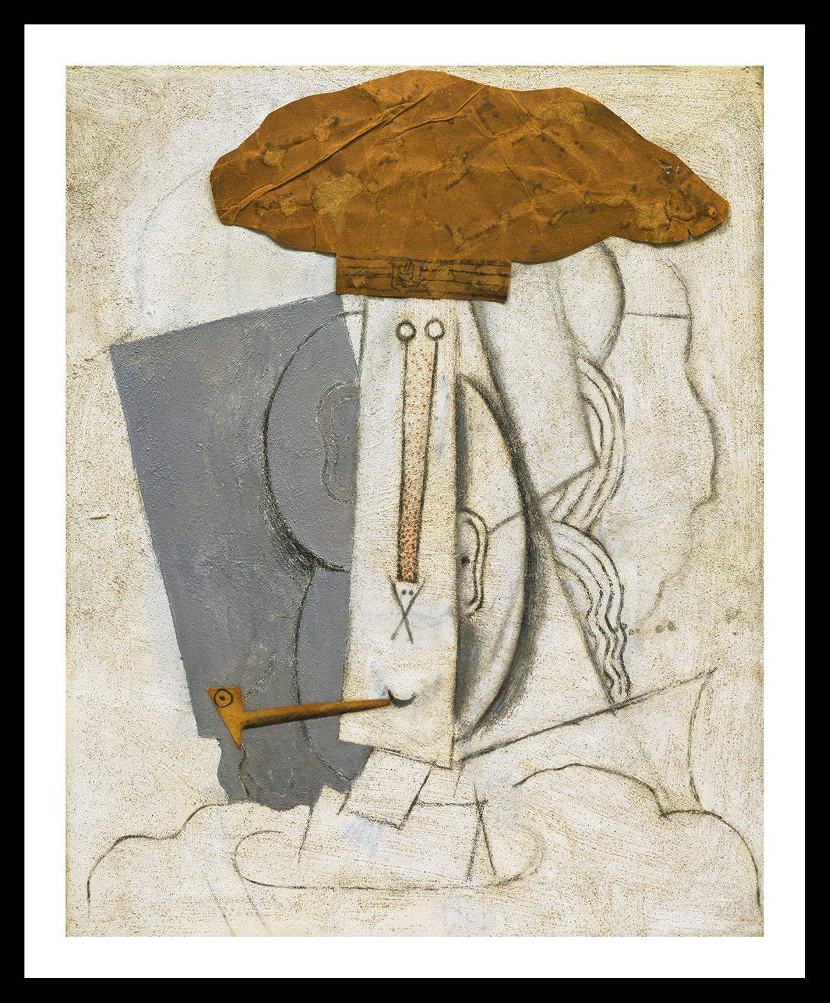 Framed Canvas-Student With A Pipe,1914 by Pablo Picasso Wall Art