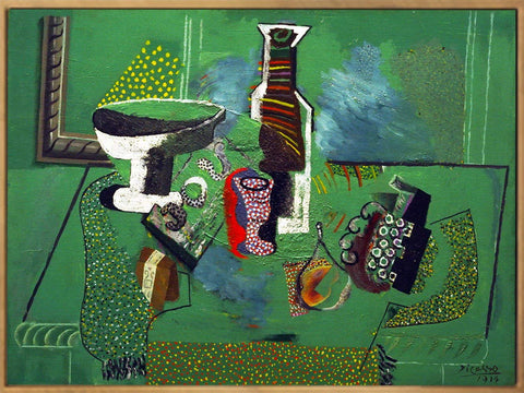 Framed Canvas-Green Still Life,1914 by Pablo Picasso Wall Art