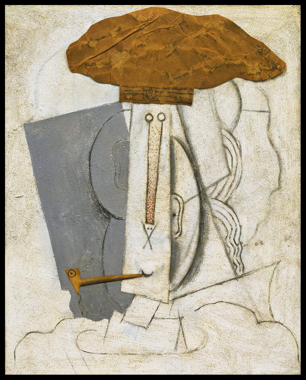 Framed Canvas-Student With A Pipe,1914 by Pablo Picasso Wall Art