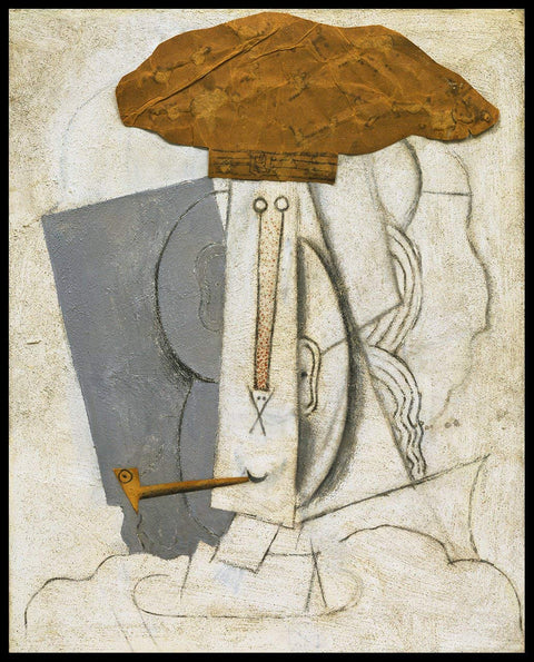 Framed Canvas-Student With A Pipe,1914 by Pablo Picasso Wall Art