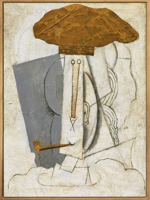 Framed Canvas-Student With A Pipe,1914 by Pablo Picasso Wall Art