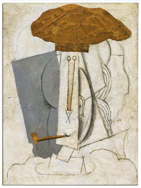Framed Canvas-Student With A Pipe,1914 by Pablo Picasso Wall Art