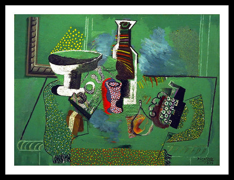 Framed Canvas-Green Still Life,1914 by Pablo Picasso Wall Art