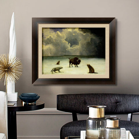 INVIN ART Framed Canvas Art Giclee Print Series#99 by Albert Bierstadt Wall Art Living Room Home Office Decorations
