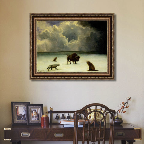 INVIN ART Framed Canvas Art Giclee Print Series#99 by Albert Bierstadt Wall Art Living Room Home Office Decorations