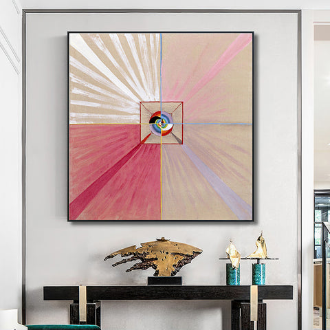 INVIN ART Framed Canvas Giclee Print Series#015 by Hilma Af Klint Wall Art Living Room Home Office Decorations