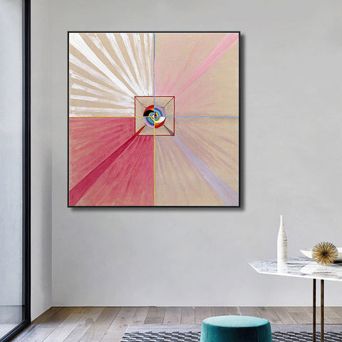 INVIN ART Framed Canvas Giclee Print Series#015 by Hilma Af Klint Wall Art Living Room Home Office Decorations