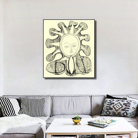 INVIN ART Framed Canvas Giclee Print Art 1946 Francoise 1 by Pablo Picasso Wall Art Living Room Home Office Decorations