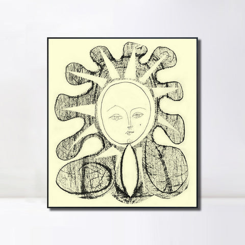 INVIN ART Framed Canvas Giclee Print Art 1946 Francoise 1 by Pablo Picasso Wall Art Living Room Home Office Decorations