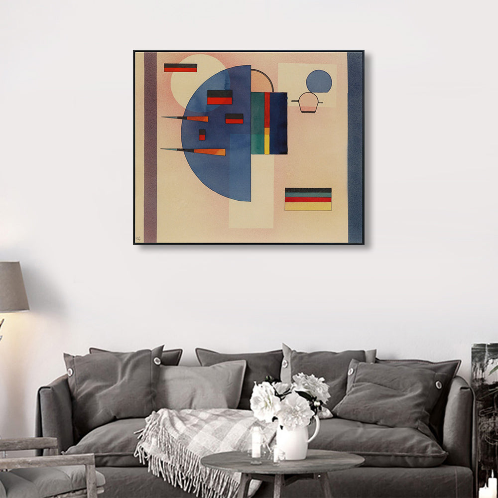 INVIN ART Framed Canvas Giclee Print BERUHIGT (CALMED) by Wassily Kandinsky Wall Art