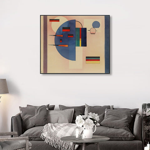INVIN ART Framed Canvas Giclee Print BERUHIGT (CALMED) by Wassily Kandinsky Wall Art Living Room Home Office Decorations