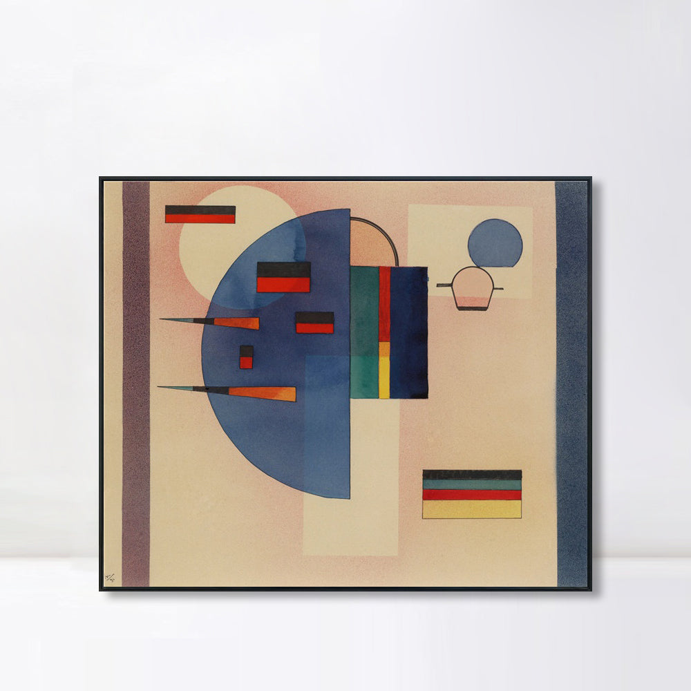 INVIN ART Framed Canvas Giclee Print BERUHIGT (CALMED) by Wassily Kandinsky Wall Art