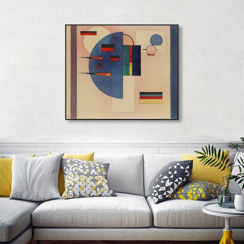 INVIN ART Framed Canvas Giclee Print BERUHIGT (CALMED) by Wassily Kandinsky Wall Art Living Room Home Office Decorations