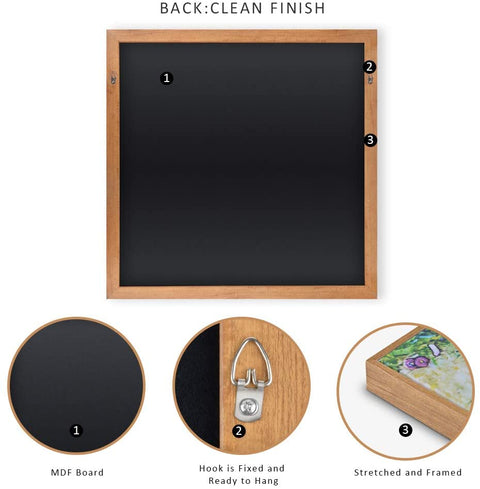 INVIN ART Framed Canvas Giclee Print Art Series 17 by Wassily Kandinsky Wall Art Living Room Home Office Decorations