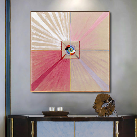 INVIN ART Framed Canvas Giclee Print Series#015 by Hilma Af Klint Wall Art Living Room Home Office Decorations