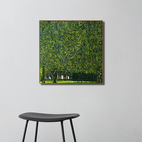 INVIN ART Framed Canvas Giclee Print Art Series#29 Trees by Gustav Klimt Wall Art Living Room Home Office Decorations