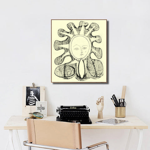 INVIN ART Framed Canvas Giclee Print Art 1946 Francoise 1 by Pablo Picasso Wall Art Living Room Home Office Decorations