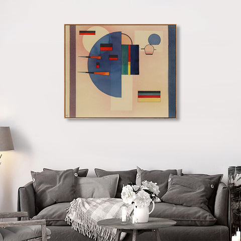INVIN ART Framed Canvas Giclee Print BERUHIGT (CALMED) by Wassily Kandinsky Wall Art Living Room Home Office Decorations