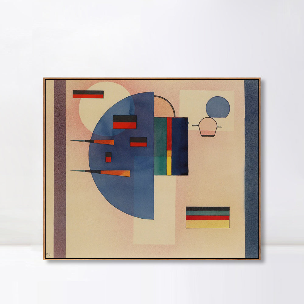INVIN ART Framed Canvas Giclee Print BERUHIGT (CALMED) by Wassily Kandinsky Wall Art
