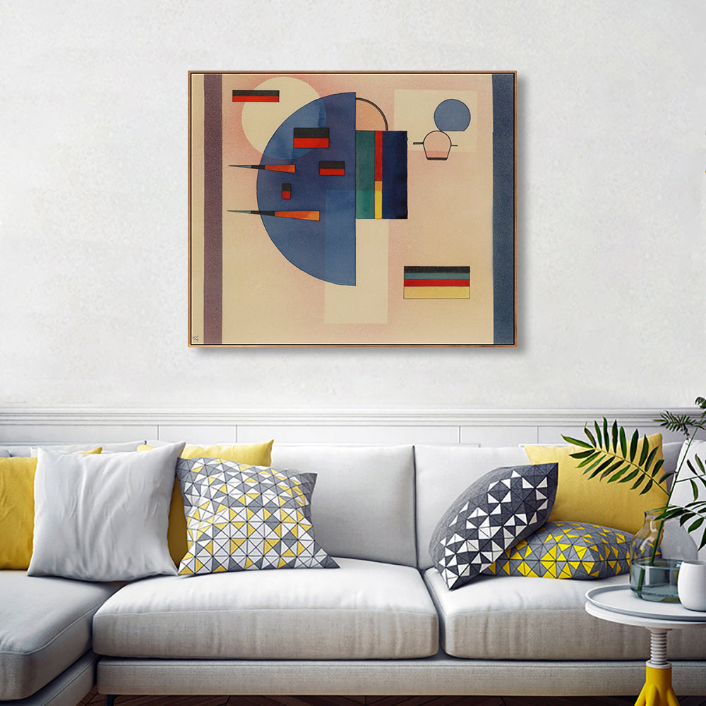 INVIN ART Framed Canvas Giclee Print BERUHIGT (CALMED) by Wassily Kandinsky Wall Art
