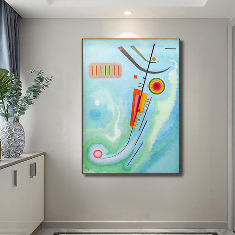 INVIN ART Framed Canvas Giclee Print luminoso,1930 by Wassily Kandinsky Wall Art Living Room Home Office Decorations
