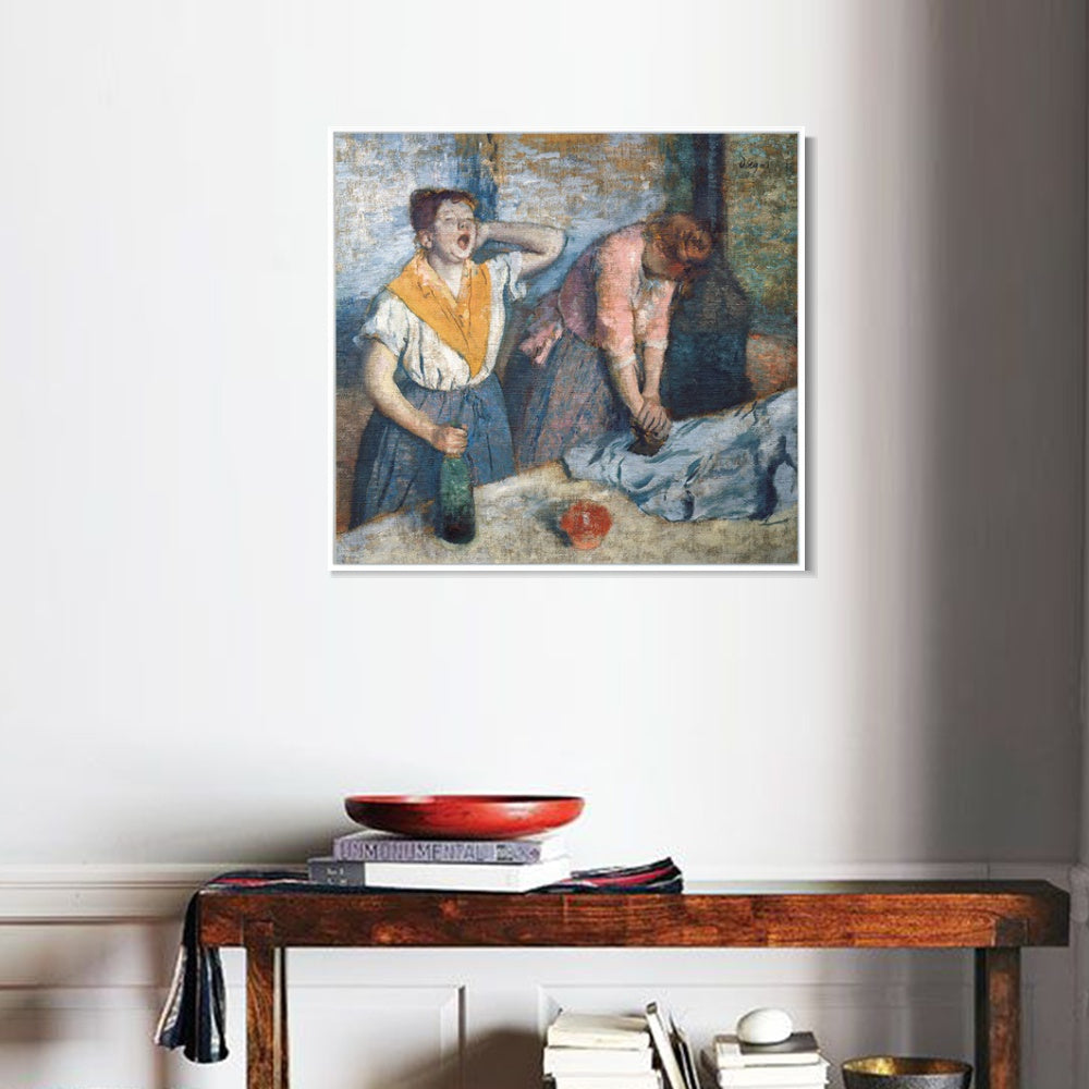 INVIN ART Framed Canvas Giclee Print Art Series#001 by Edgar Degas Wall Art