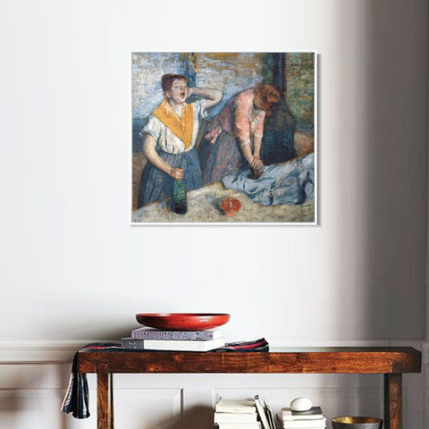 INVIN ART Framed Canvas Giclee Print Art Series#001 by Edgar Degas Wall Art Living Room Home Office Decorations