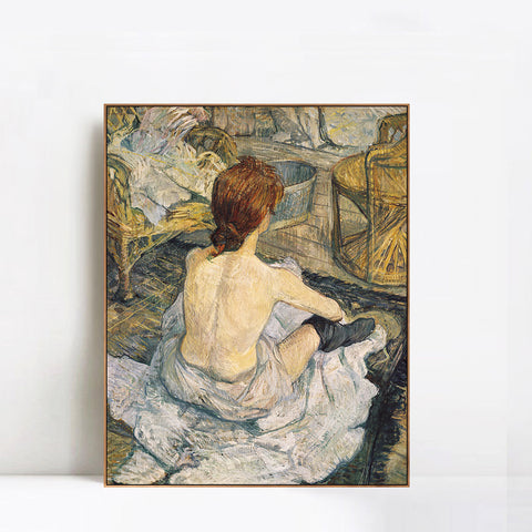 INVIN ART Framed Canvas Giclee Print Art Series#003 by Edgar Degas Wall Art Living Room Home Office Decorations