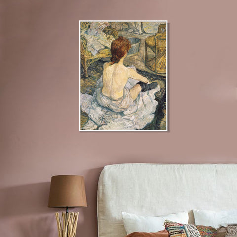 INVIN ART Framed Canvas Giclee Print Art Series#003 by Edgar Degas Wall Art Living Room Home Office Decorations